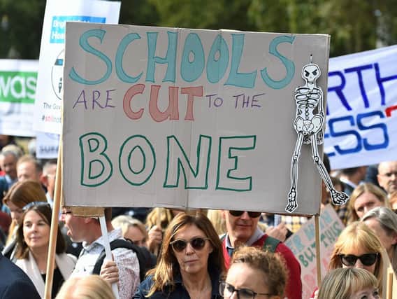 The school funding protest march held by headteachers in London in September Picture: Kirsty O'Connor/PA Wire