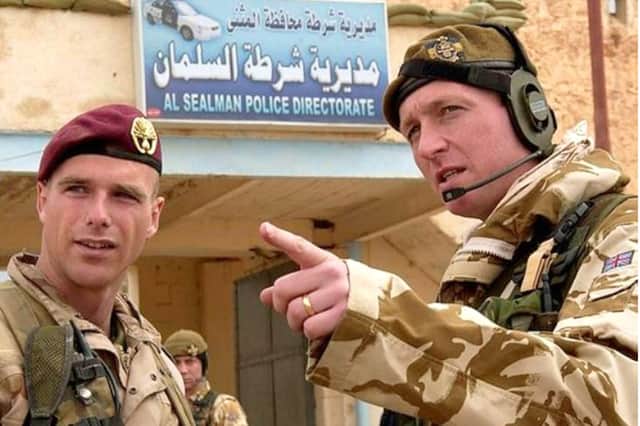 Lieutenant Colonel (retired) Chris Parker, right, is urging the Ministry of Defence to train veterans to become counsellors to help traumatised troops with PTSD. Photo supplied.