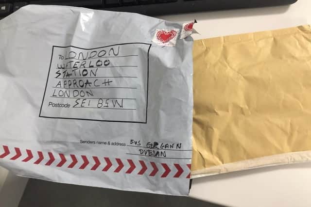 The  improvised explosive device (IED) which was sent to Waterloo Railway Station last week. Picture: Metropolitan Police/PA Wire