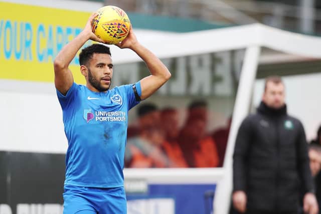 Pompey defender Nathan Thompson