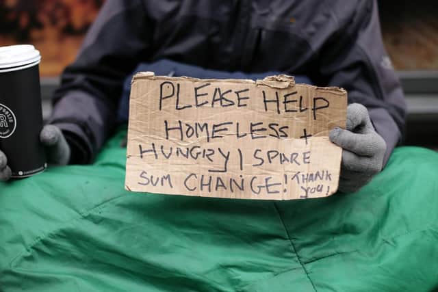 File photo of a homeless man in London. Picture: Yui Mok/PA Wire