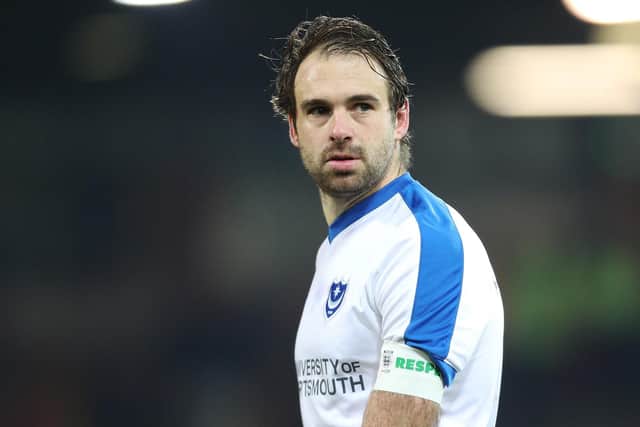 Pompey skipper Brett Pitman. Picture: Joe Pepler