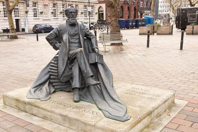 Pictured is: Charles Dickens statue in need of a clean.

Picture: Keith Woodland (090319-38)