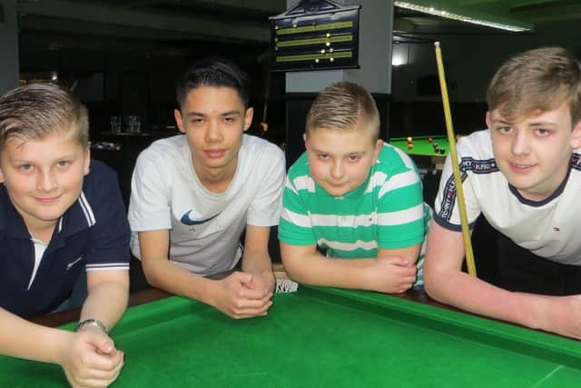 From left: Owen Jenkins, Thomas Sharp, Samuel Laxton and Jamie Wilson. Picture: Tim Dunkley
