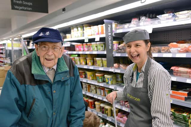 Bob is 'very popular' with the staff in his local Waitrose store in Alton. Picture: Morten Watkins/Solent News & Pho