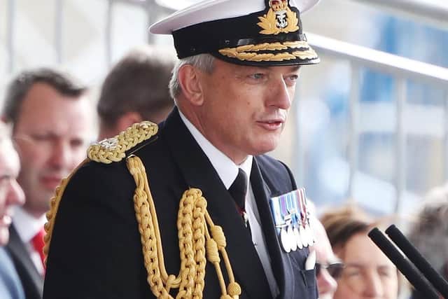 First Sea Lord Admiral Sir Philip Jones. Photo: Andrew Milligan/PA Wire
