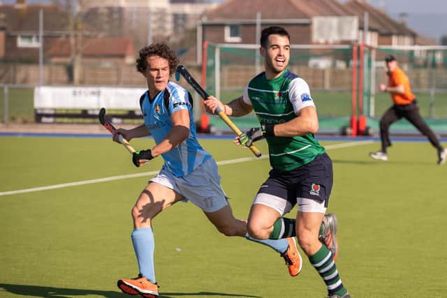 Havant's Federico Bertoni scored twice against the University of Birmingham earlier this season. Picture: Vernon Nash (230219-082)