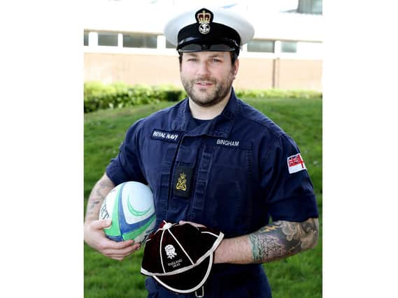 Petty Officer Engineering Technician Marine Engineering Rhys Bingham has been invited to join England Deaf Rugby. Photo: PO Phot Nicola Harper.