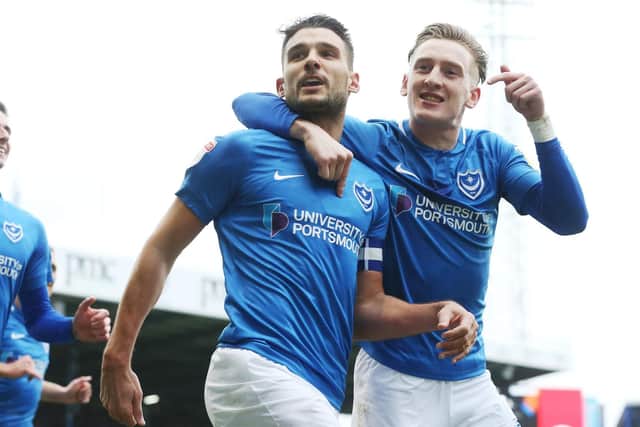 Gareth Evans, left, with Ronan Curtis