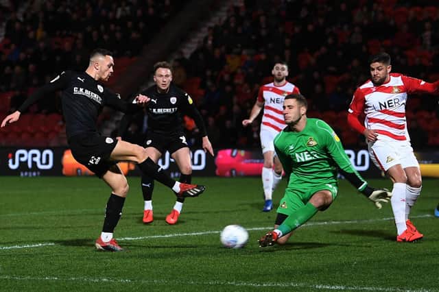 Barnsley were held to a goalless draw by Doncaster Rovers on Friday night. Picture Jonathan Gawthorpe