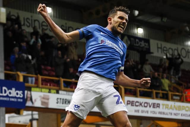 Gareth Evans celebrates scoring at Bradford earlier this season. Picture: Daniel Chesterton/phcimages.com