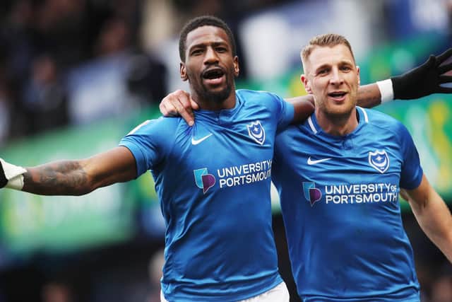 Omar Bogle, left, with Lee Brown