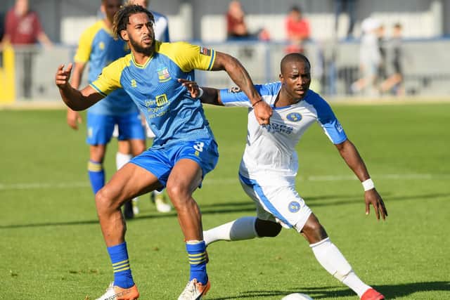Two goals from Ibra Sekajja helped the Hawks progress. Picture: Keith Woodland