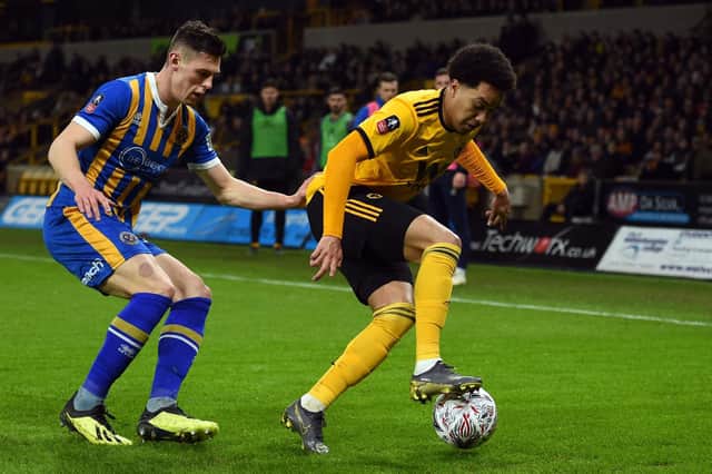 James Bolton is an injury doubt for Shrewsbury. Picture: Oli Scarff /AFP/Getty Images