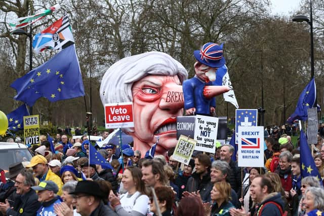 The People's Vote March in London today Picture: Yui Mok/PA Wire