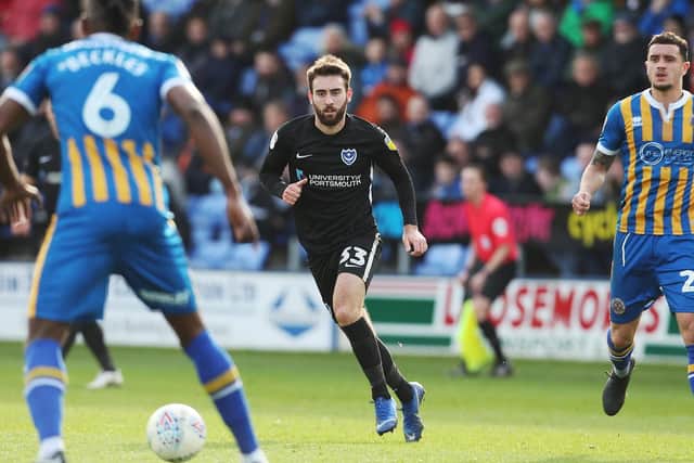 Ben Close in action at Shrewsbury. Picture: Joe Pepler