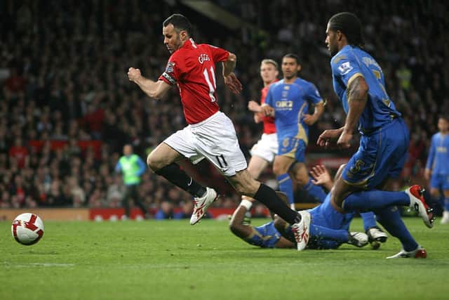 Ryan Giggs in action against Portsmouth in 2009. Picture: Mike Egerton/ EMPICS Sport/PA Photos