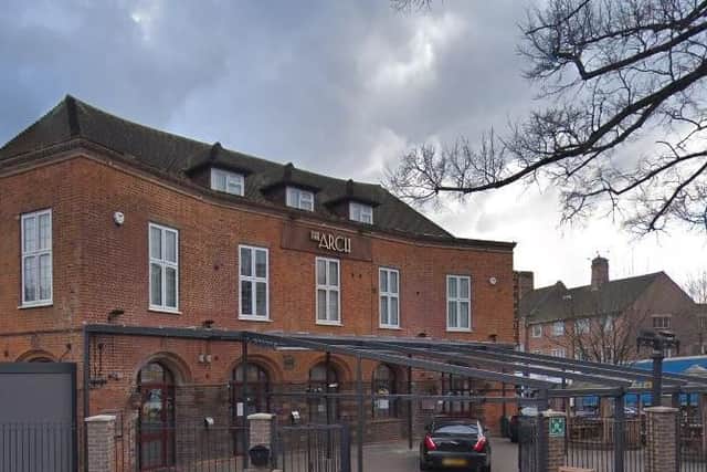 This pub in 324 Harrow Road, Wembley, HA9 8LL, is one allocated to Portsmouth fans. It also houses a hotel and an Indian restaurant. It is closed to Wembley Stadium tube stop.