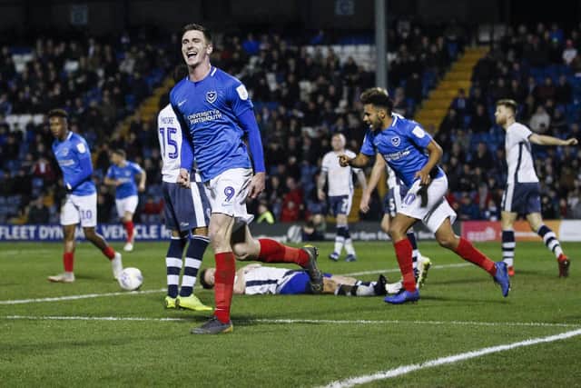 Oli Hawkins has netted nine times this season, most recently in the Checkatrade Trophy semi-final at Bury. Picture: Daniel Chesterton/phcimages.com/PinPep
