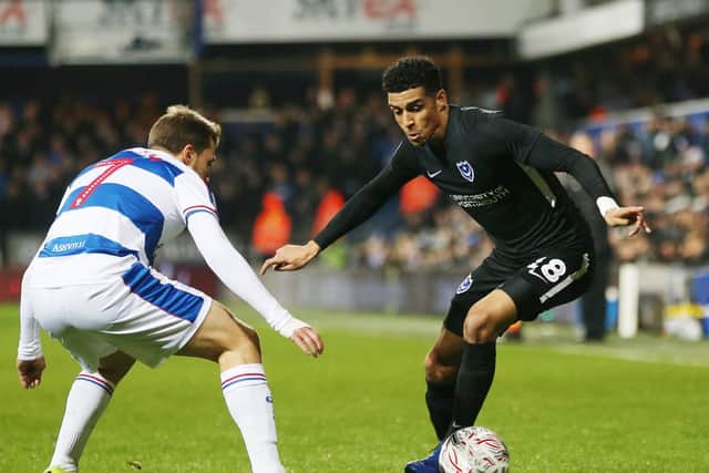 Louis Dennis has not featured for Pompey since last month's FA Cup fourth-round replay at QPR. Picture: Joe Pepler