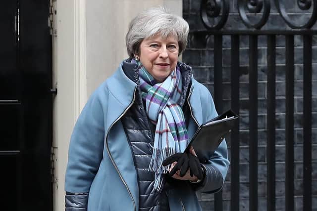 Theresa May is facing calls to help Portsmouth pay for its D-Day 75 tribute in June. Photo: Daniel Leal-Olivas/AFP/Getty Images