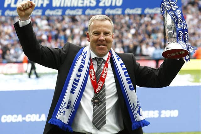 Kenny Jackett enjoys play-off success with Millwall in 2009-10