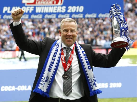Kenny Jackett enjoys play-off success with Millwall in 2009-10