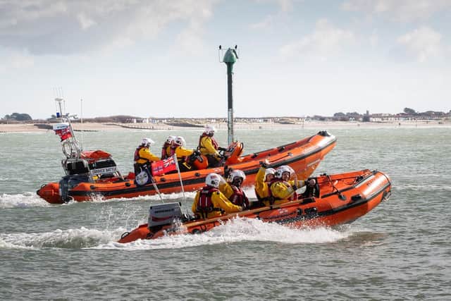 The two boats at the station, the Amanda, James and Ben and Betty Battle in the water. Picture: Keith Woodland (170319-204)