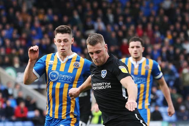 Pompey defender Lee Brown
