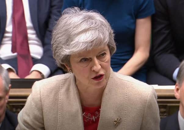 Prime Minister Theresa May speaks after the government's withdrawal agreement was voted down for the third time in the House of Commons. Picture: House of Commons/PA Wire