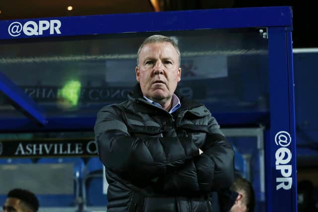 Kenny Jackett in the Loftus Road dugout during Pompey's FA Cup loss to QPR in February. Picture: Joe Pepler