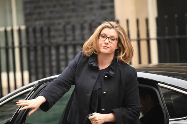 Defence secretary Penny Mordaunt arrives in Downing Street, London. Picture: Stefan Rousseau/PA Wire
