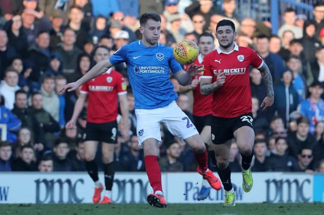 Bryn Morris hasn't featured for Pompey since the goalless draw with Barnsley. Picture: Sean Ryan