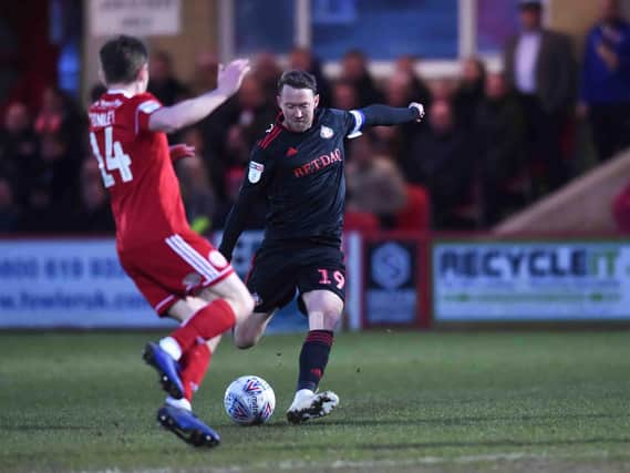 Aiden McGeady opened the scoring for Sunderland at Accrington Standley. Picture: Nathan Stirk/Getty Images