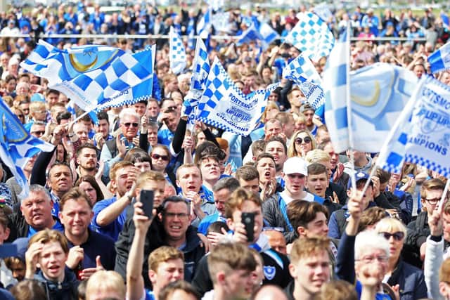 Southsea Common title celebrations in May 2017 provided a fitting conclusion to forthcoming Pompey documentary 'Our Club'. Picture: Joe Pepler