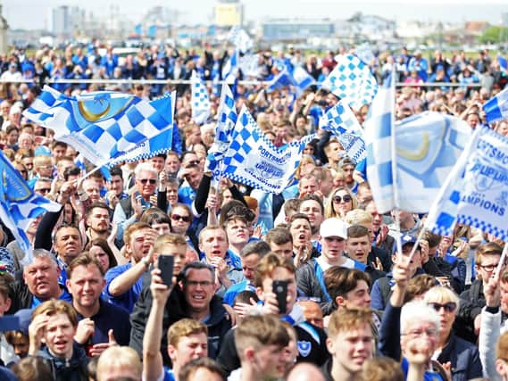 Southsea Common title celebrations in May 2017 provided a fitting conclusion to forthcoming Pompey documentary 'Our Club'. Picture: Joe Pepler