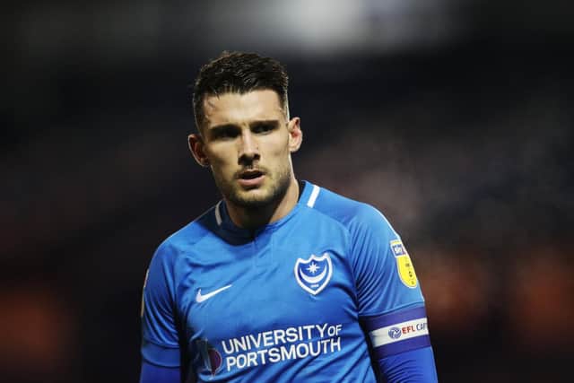 Gareth Evans has been recalled for Pompey's trip to Wycombe. Picture: Joe Pepler