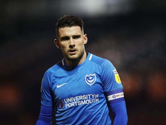 Gareth Evans has been recalled for Pompey's trip to Wycombe. Picture: Joe Pepler