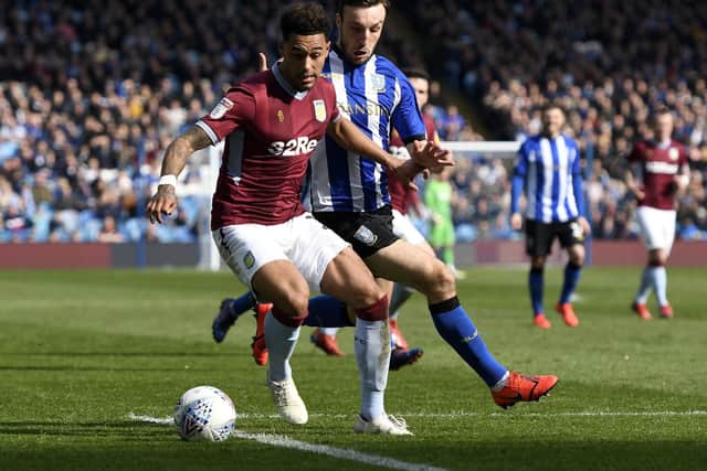Andre Green recorded an assist in Aston Villa's victory over Sheffield Wednesday on Saturday. Picture: George Wood/Getty Images