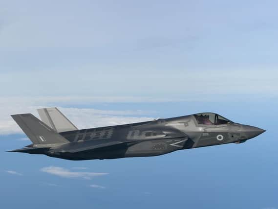 An F-35B Lightning stealth jet. Picture: Joe Giddens/PA Wire
