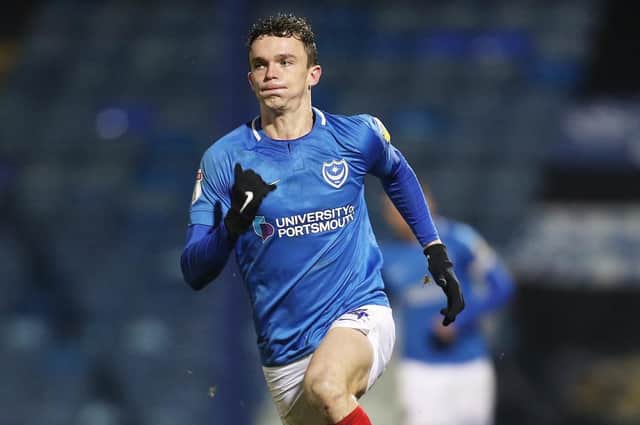Dan Smith jetted in from Ireland to represent Pompey reserves against Fulham on Tuesday. Picture: Joe Pepler
