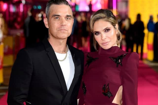 Robbie Williams and Ayda Field, who have quit The X Factor. Picture: Ian West/PA Wire