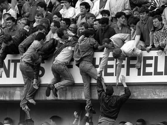 The Hillsborough Disaster, scenes we will never forget.
