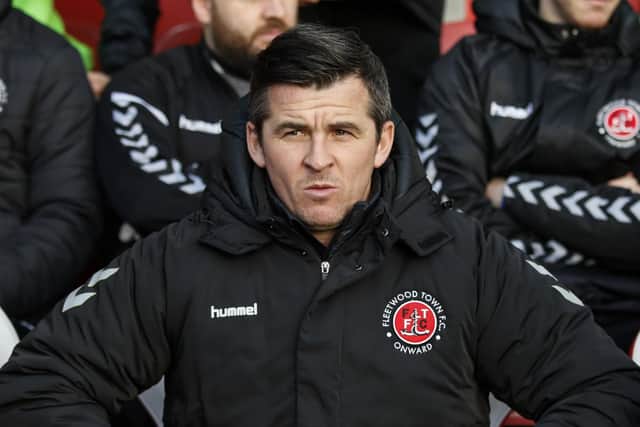 Fleetwood boss Joey Barton / Picture by Daniel Chesterton