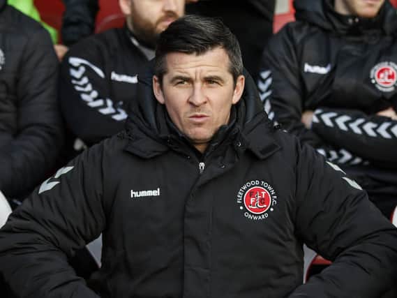Fleetwood boss Joey Barton / Picture by Daniel Chesterton