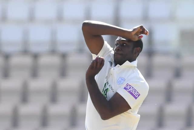 Keith Barker battled on for Hampshire against Yorkshire but couldn't save the day. Picture: Mike Hewitt/Getty Images