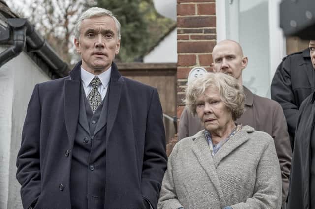 Ben Miles as Nick and Dame Judi Dench as Joan Stanley. Picture: PA Photo/Lionsgate Films/Nick Wall.