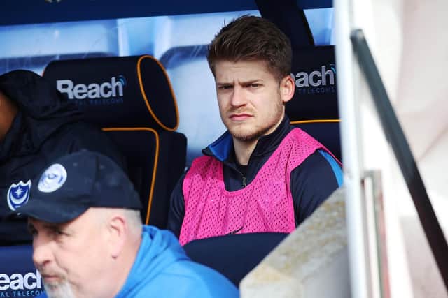 Lloyd Isgrove has suffered another set-back as he attempts to break through at Pompey. Picture: Joe Pepler