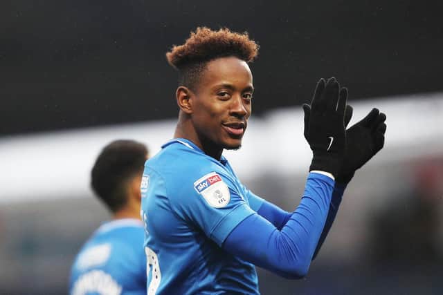 Pompey's leading scorer Jamal Lowe