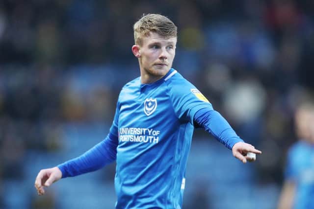 Andy Cannon is back in the first team frame for Pompey